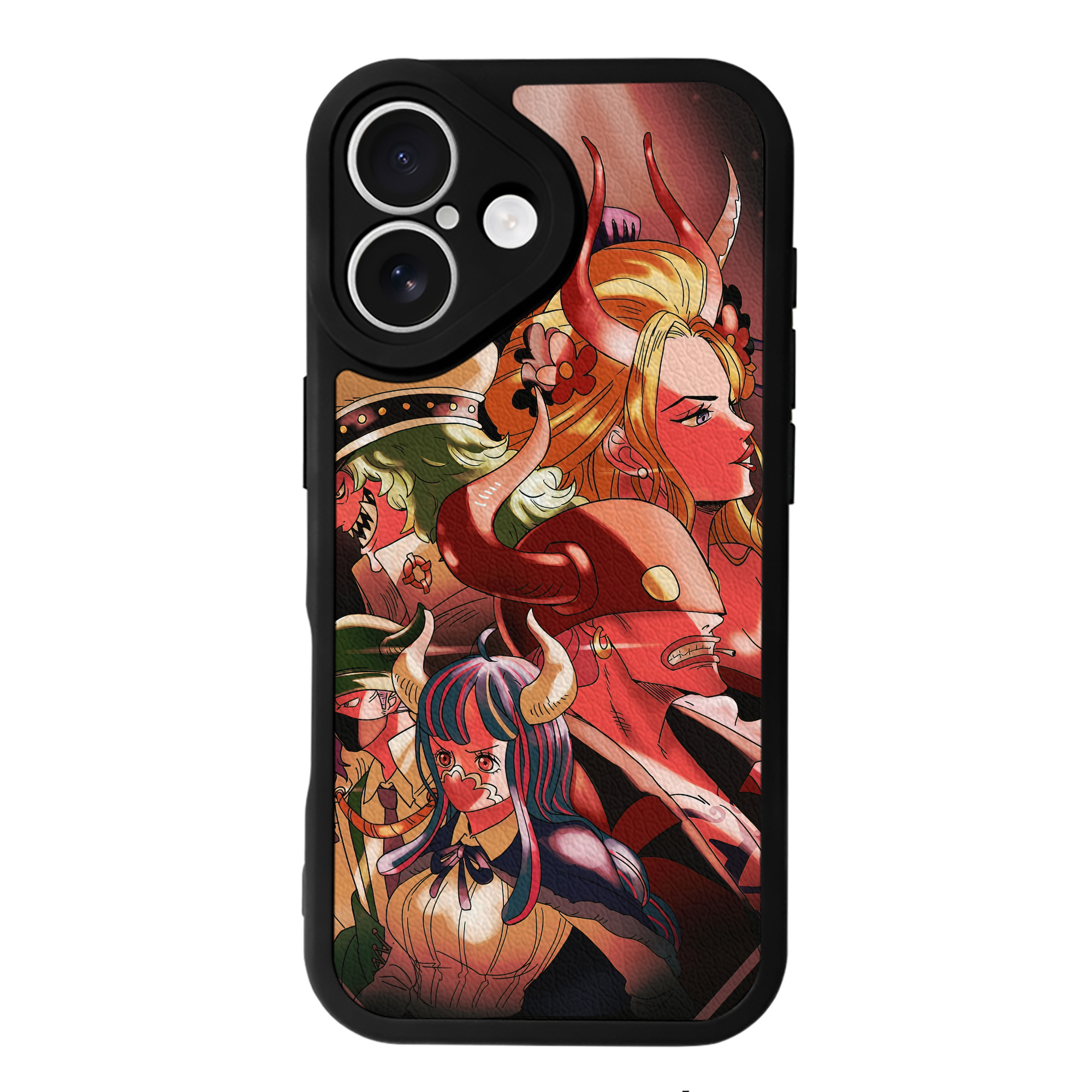 （画像用） ワンピース ONE PIECE 【iPhone 16シリーズ対応】シリコンスマホケース（レザー調） 材質：シリコン